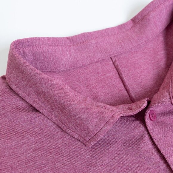 Lululemon Evolution Polo Short Sleeve  Performance Mauve Pink XL - Picture 5 of 9